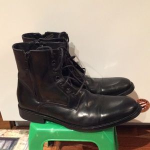 Kenneth Cole New York Leather Boots Size 11.5M